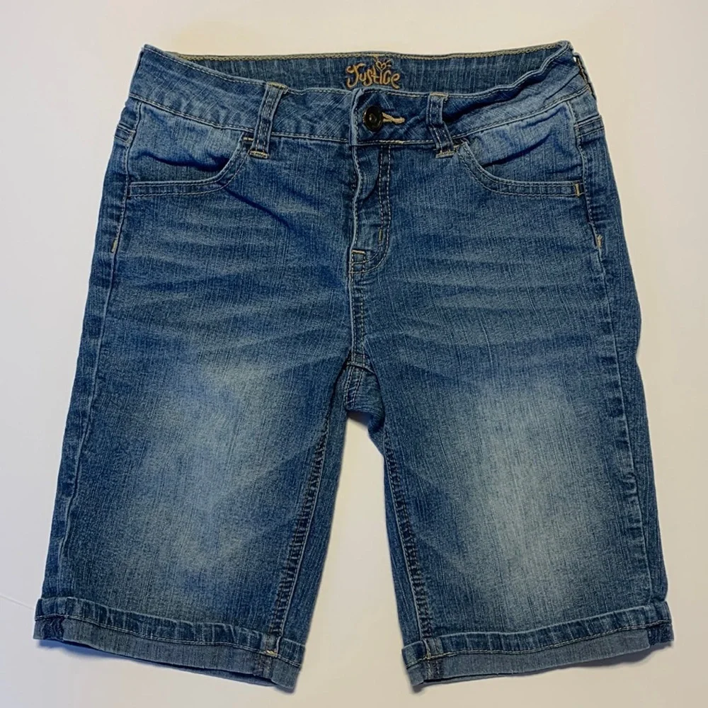 Justice Girls Denim Shorts - Picture 2 of 9